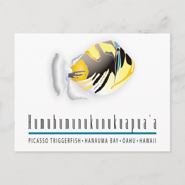 Hawaii State Fish - Humuhumunukunukuapua'a Postcard (Front)