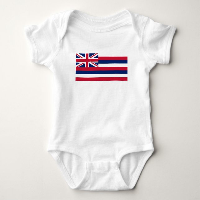 Hawaii State Flag Baby Bodysuit (Front)
