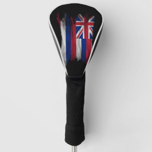Hawaii state flag brush stroke, Hawaii flag Golf Head Cover