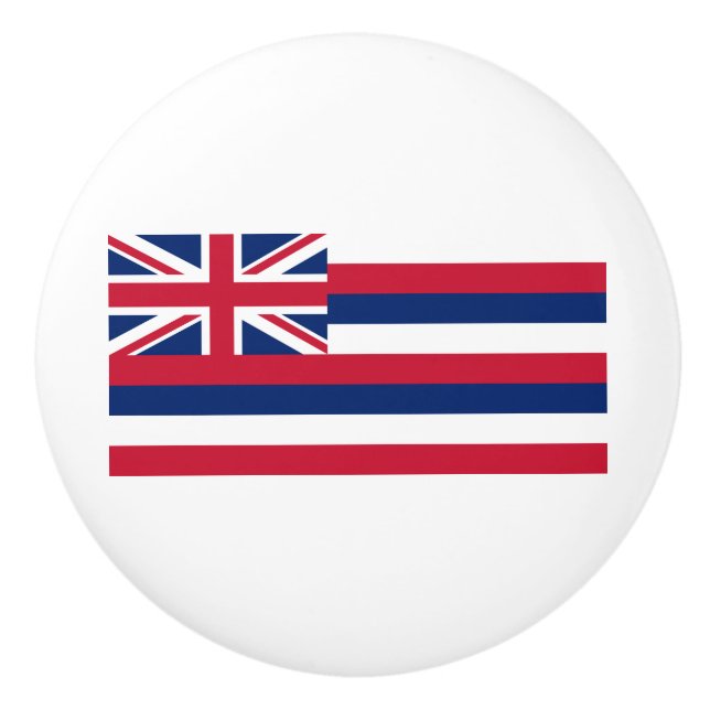 Hawaii State Flag Ceramic Knob (Front)