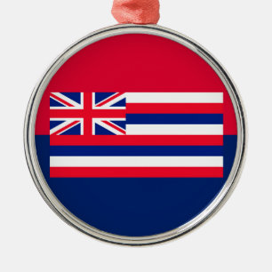 Hawaii State Flag Design Decor Metal Tree Decoration