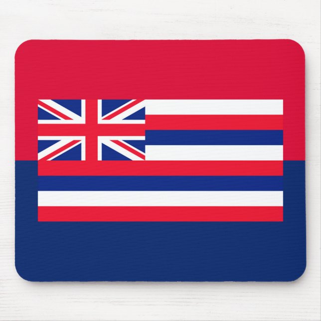 Hawaii State Flag Design Mouse Pad (Front)