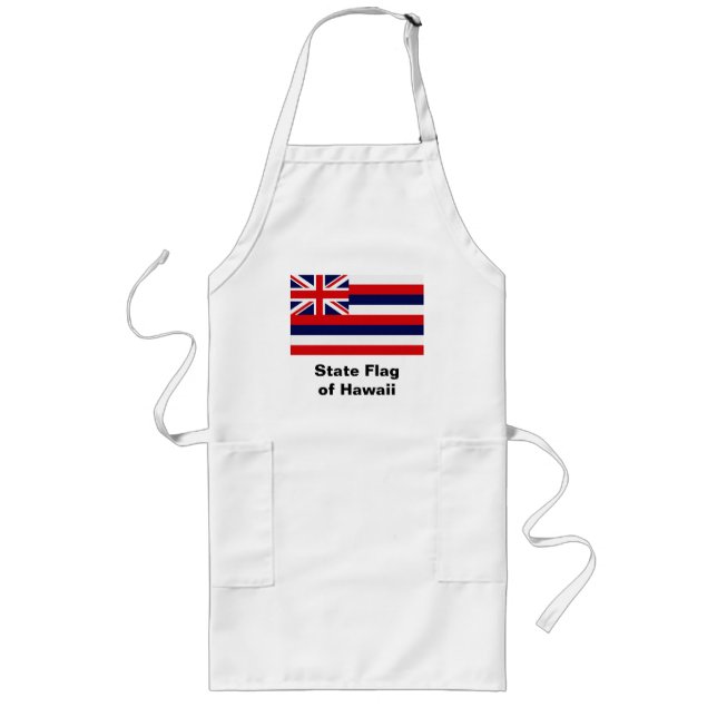Hawaii State Flag Long Apron (Front)