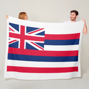 Hawaii State Flag Print Patriotc Fleece Blanket