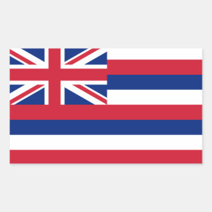 Hawaii State Flag Rectangular Sticker