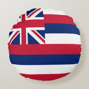 Hawaii State Flag Round Cushion