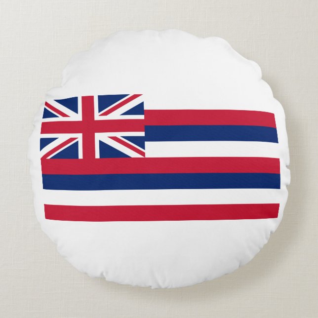 Hawaii State Flag Round Cushion (Front)