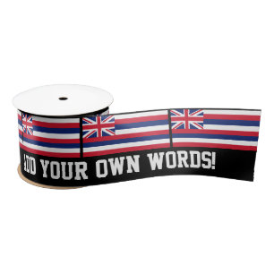 Hawaii State Flag Satin Ribbon