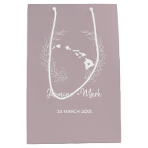 Hawaii State Silhouette Wedding Anniversary