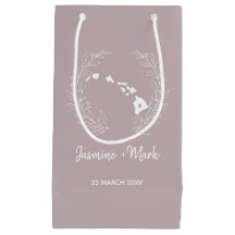 Hawaii State Silhouette Wedding Anniversary