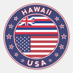 Hawaii sticker, Hawaii, USA Classic Round Sticker