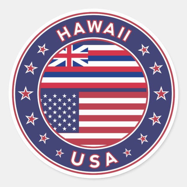 Hawaii sticker, Hawaii, USA Classic Round Sticker (Front)