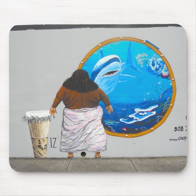 Hawaii Street Art Mural Mouse Pad (Front)