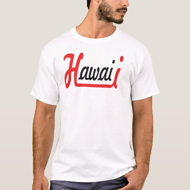 Hawaii Stylish Typography T-Shirt (Front)