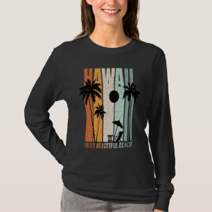 Hawaii Summer Beach Vintage Sunset T-Shirt