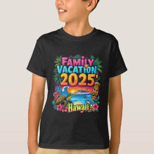 Hawaii Summer Matching Trip Family Vacation 2025 V T-Shirt