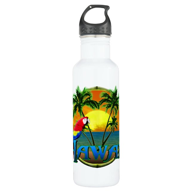 Hawaii Sunset 710 Ml Water Bottle (Front)