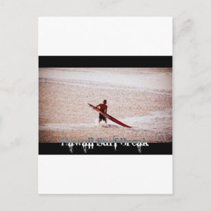 Hawaii Surf Break Surfs Up Postcard
