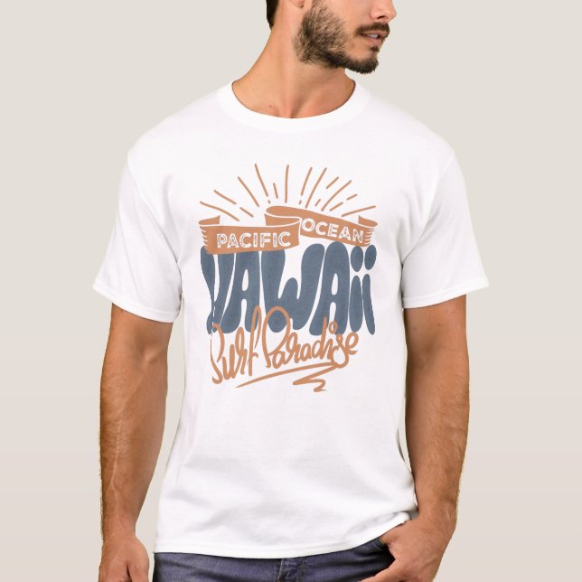 Hawaii Surf Paradise Retro Tee (Front)
