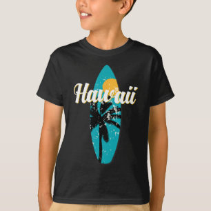 Hawaii Surfing Aloha Vintage Retro Surfboard Beach T-Shirt