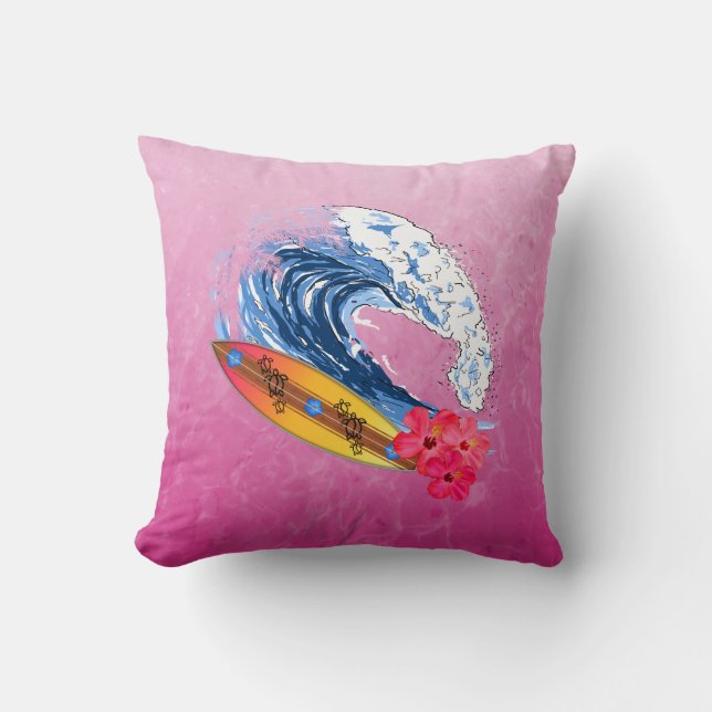 Hawaii Surfing Cushion (Front)
