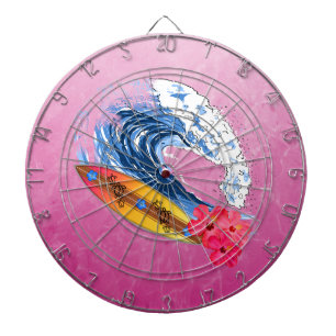 Hawaii Surfing Dartboard