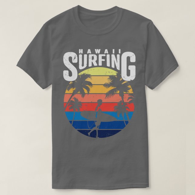 Hawaii Surfing  T-Shirt (Design Front)