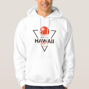 Hawaii Surfing Vintage Sunset Tropical Beach Hoodie