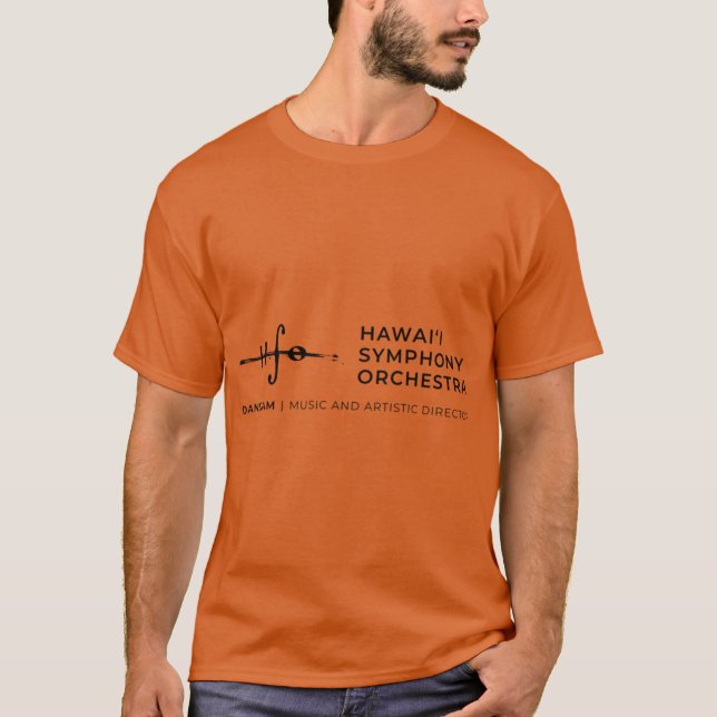 Hawaii Symphony Orchestra Black Logo T-Shirt (Front)