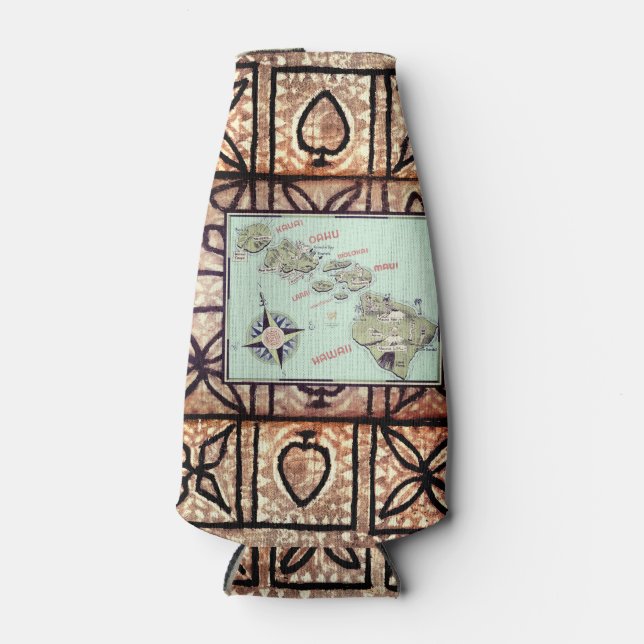 Hawaii Tapa Bottle Cooler (Front)