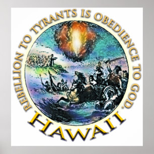 Hawaii Tea Party Poster