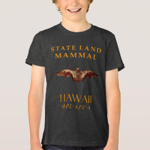 Hawaii Territory Land Mammal The Hoary Bat Tri-Blend Shirt