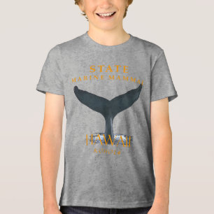 Hawaii Territory Marine Mammal The Humpback Whale Tri-Blend Shirt