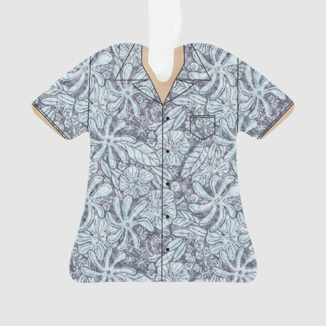 Hawaii themed shirt acrylic keepsake ornament (Front)