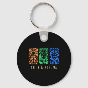 Hawaii Tiki Polynesian Big Kahuna Surfer Retro Haw Key Ring