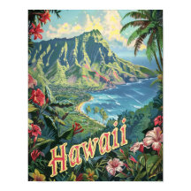Hawaii Travel Poster Art Print Poster