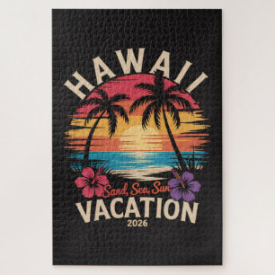 Hawaii Trip 2026 Summer Vacation Beach Jigsaw Puzzle