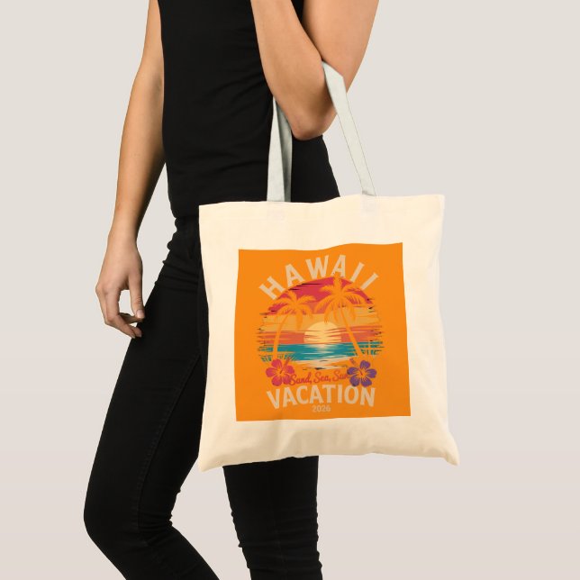 Hawaii Trip 2026 Summer Vacation Beach Tote Bag (Front (Product))
