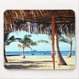 Hawaii Tropical Beach Scene Mouse Pad