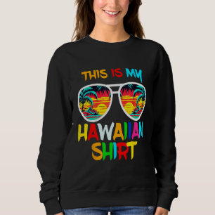 Hawaii Tropical Beach Sunglasses Tee This Is My Ha