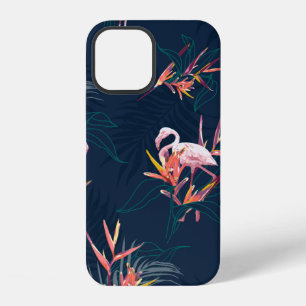 Hawaii Tropical Flamingo With Bird of Paradise Flo iPhone 12 Case