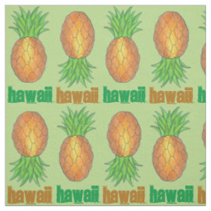 Hawaii Tropical Hawaiian Pineapple Hawaiian Island Fabric