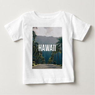 Hawaii Tropical Palm Trees Aesthetic Baby T-Shirt