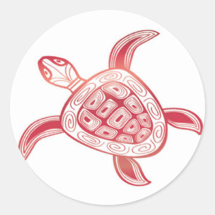 Hawaii Turtle Classic Round Sticker