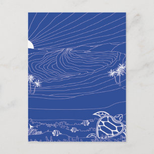 Hawaii Turtle - Honu Postcard