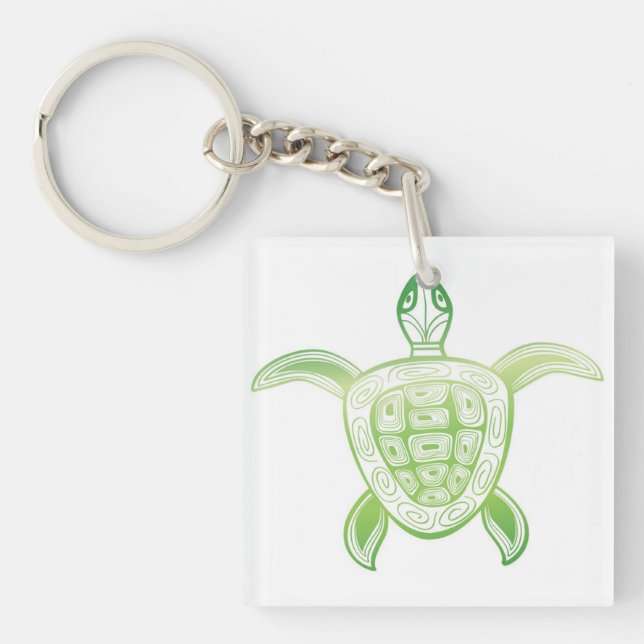 Hawaii Turtle Key Ring (Front)