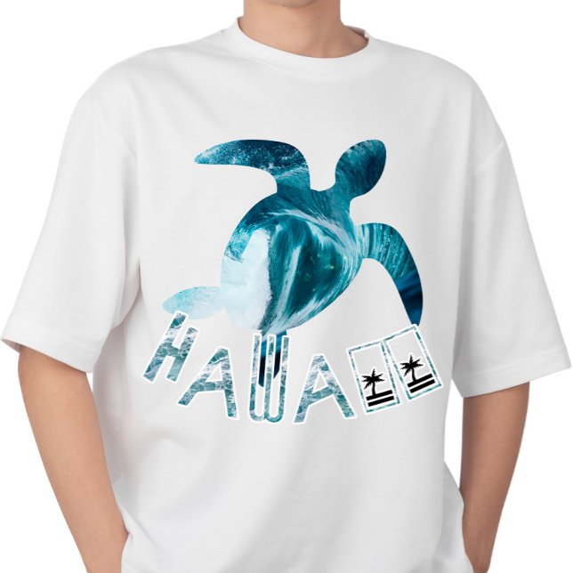Hawaii Turtle Wave Holiday  T-Shirt (Creator Uploaded)