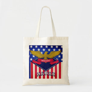 Hawaii USA Flag Tote Bag