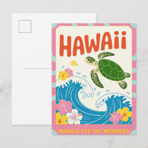 Hawaii USA Vintage Travel Postcard