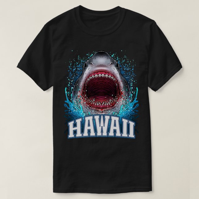 Hawaii Vacation Great White Shark Beach Vacation C T-Shirt (Design Front)